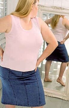 Mirror as a motivation for weight loss