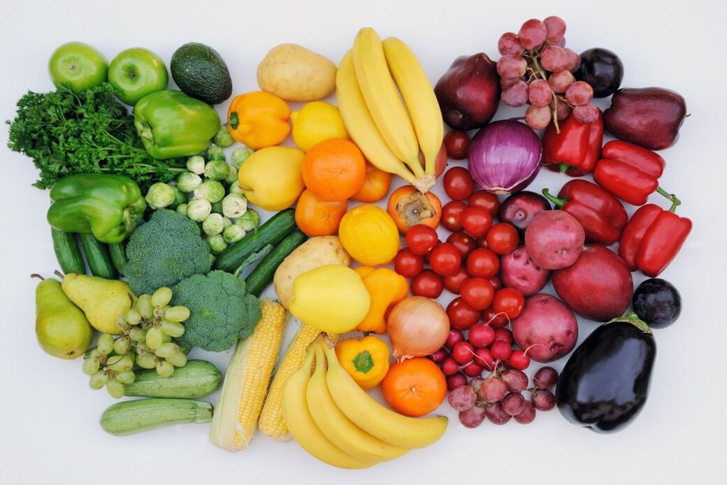 Vegetables and fruit