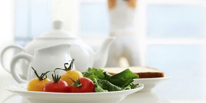 Diet of proper nutrition