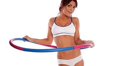 Hoop for weight loss of abdomen and side